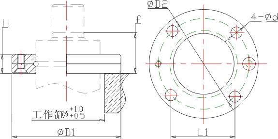 MC1-1700支架尺寸