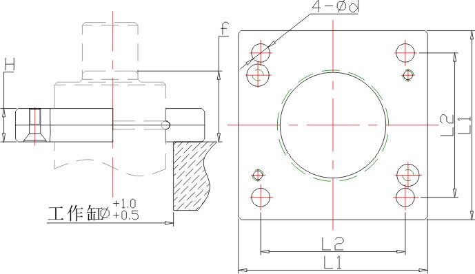 MC2-1700支架尺寸