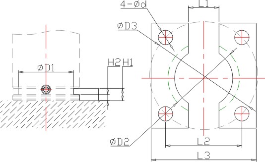 MB1支架尺寸